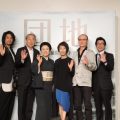 映画「団地」監督と出演者、左から斉藤工、岸部一徳、藤山直美、大楠道代、石橋蓮司、阪本順治監督